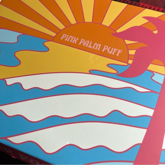 Pink Palm Puff Malibu Slippers - Picture 5 of 5